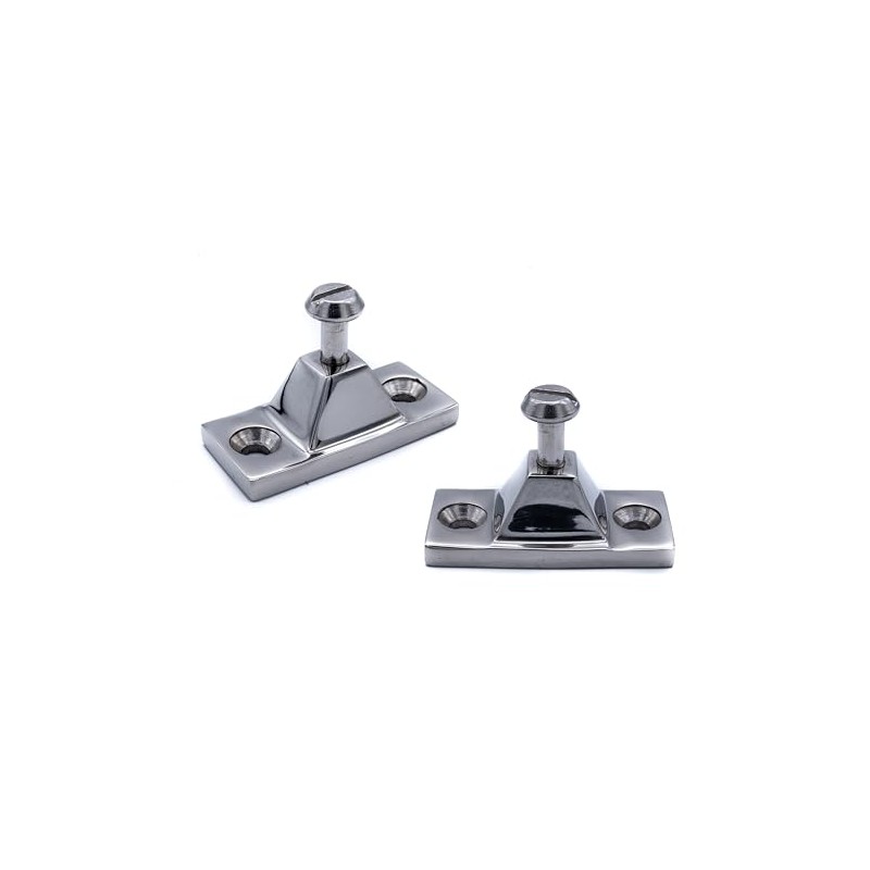 2pcs Bimini Side Deck Hinge Mount Stainless Steel Marine Grade