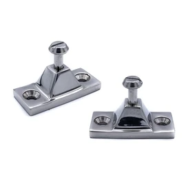 2pcs Bimini Side Deck Hinge Mount Stainless Steel Marine Grade Boat Fitting