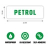 Gobrecht & Ulrich 4 Petrol Fuel Cap Stickers - White
