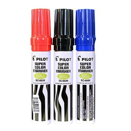 Pilot Jumbo Permanent Marker blue marker [PACK OF 6 ]