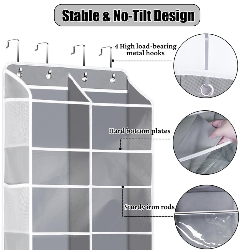 Hobekoee Hanging Yarn Storage Organizer 5 Tiers Large Capacity Over