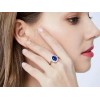 Dtup Anillo De Compromiso Lady Di Princesa Katte Plata S925