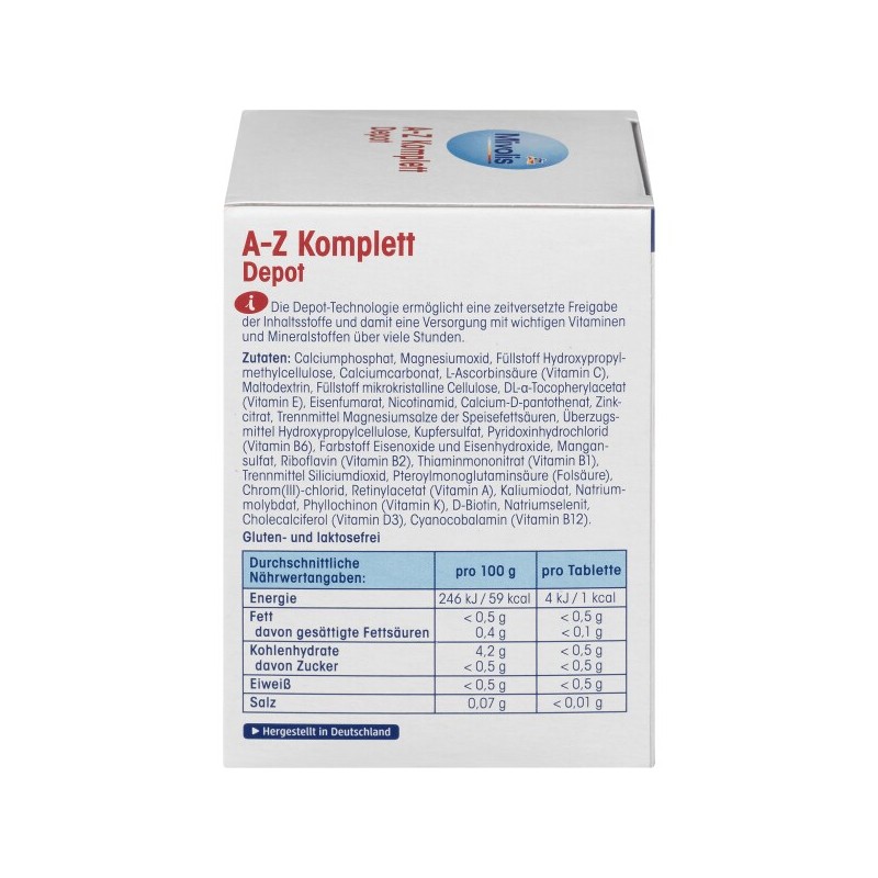 디엠 미볼리스 비타민 AZ 디포 정제 100개 138g DM Mivolis