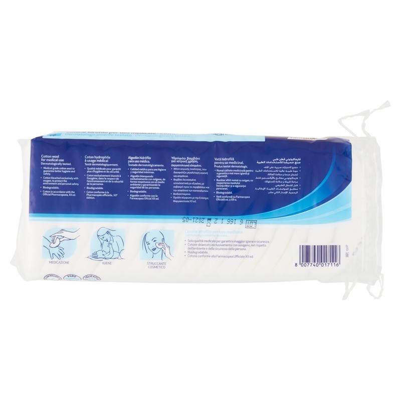 farmacotone – Baumwolle hydrophil, für medizinische Verwendung, Wissenschaft sicher –