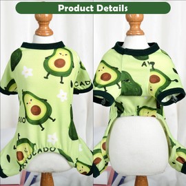 Dog Pajamas for Small Dogs Girl Boy Summer Dog Clothes Puppy Shirt Pjs Soft Doggie Onesie for Yorkie Chihuahua Teacup Cute Pattern Pet Cat Outfits Apparel Clothing