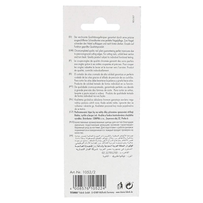 Titania Toe Nail Clippers with File Chrome Toilet Roll Holderw/Pack