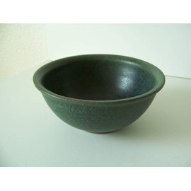 Töpferei Annett Fischer Tea Bowl Hand Pottery Diameter 12 cm (Green)