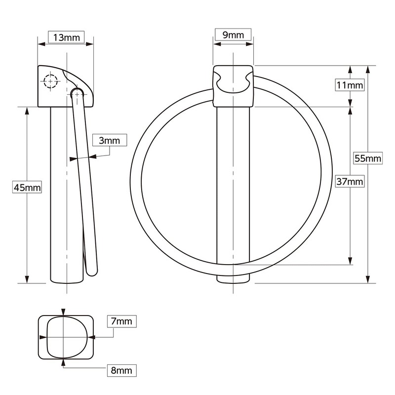 Donaly Lynch Pin Lock Pin for Agricultural Machinery Cultivator Tractor