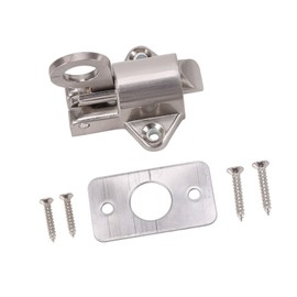 Fdit Automatic Door Bolt, Zinc Alloy Spring Loaded, Enhanced Security for Doors Wonderful Replacement for Home with Pull Bounce Home Improvement Supplies