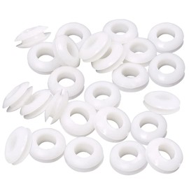 Bestgle 100 Pcs Double Sided Rubber Grommet Kit 10mm Inner Dia Oil Resistant Armature Electrical Wire Grommets O Ring Hole Plug Washer Rubber Gasket Protector Kit for Cable Repairing Wiring Plumbing