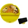 Funny Round Phone Stand,Cute Phone Stand for Desk,Resin Yellow Cheese