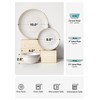 LE TAUCI Plates and Bowls Sets for 4, 12 Piece