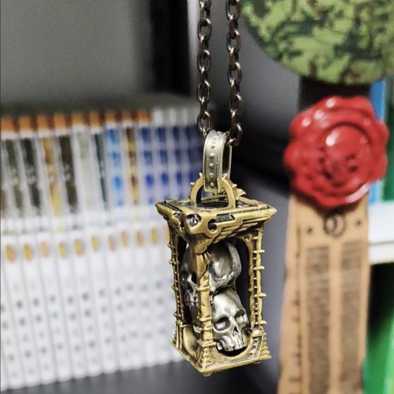 YUQCUZEU The Shrine of Skulls Necklace of Adeptus Mechanicus of