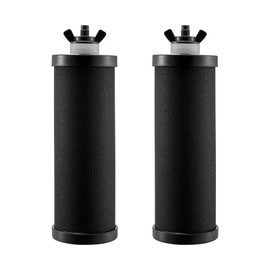 VEVOR Water Filter Replacement Cleaning Elements Replacement Filter 2 Pack (2 Activated Carbon Filters), Gravity Water Filter System Replacement, Compatible with Most Brands, Easily Replaceable Water