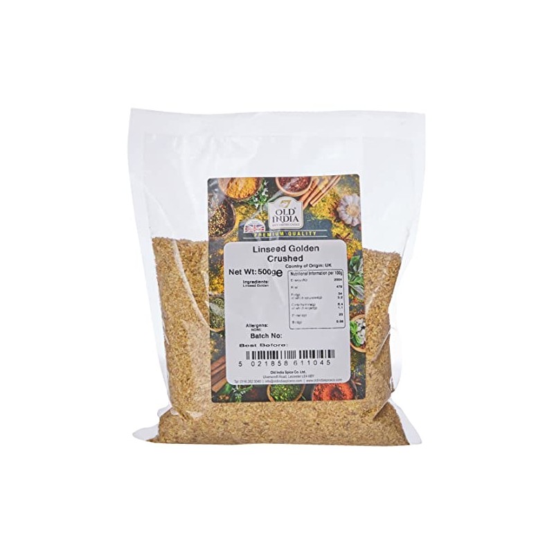 Old India Linseed Golden Crushed 500g