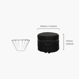 watchget Basket Coffee Filter Holder Coffee Filter Storage Bag Round Coffee Filter Dispenser Coffee Filter Container
