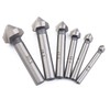 6 Pcs Cobalt Steel Single-End Countersink Chamfer Tool Deburring Tool