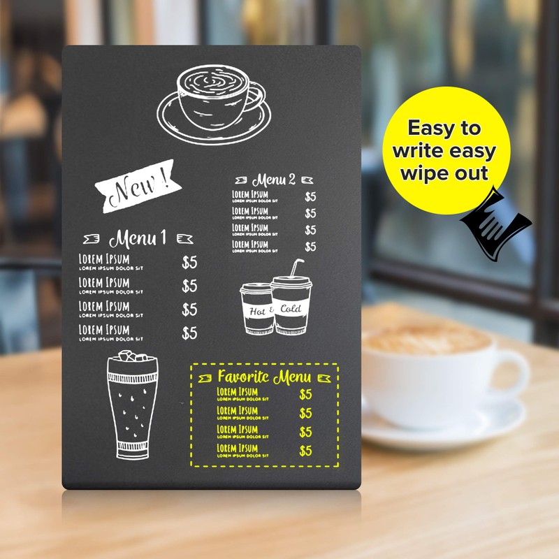 A5 Mini Blackboard with Stand for Table - Mini Chalkboard
