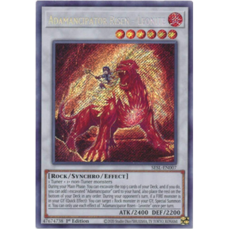 Adamancipator Risen - Leonite - SESL-EN007 - Secret Rare -