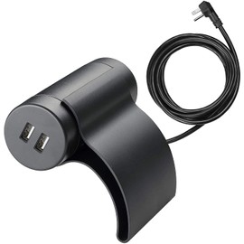 Link2Home Sofa Socket, 10ft Extension Cord, 1 Outlet, 2 Ports, 3.1A USB, with Low Profile Plug, Dark Grey