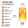 Hudson LED Halloween Bulbs - Flame Effect, 4‑Mode Upside Down