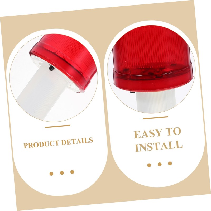 PRETYZOOM 4pcs Traffic Cone Topper Emergency Warning Lights Portable Flashing