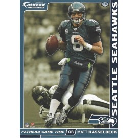 MATT HASSELBECK FATHEAD TRADEABLES SEATTLE SEAHAWKS BOSTON COLLEGE 2008 #G32