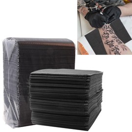 Techson 125pcs Disposable Tattoo Tablecloth (13 x 17.7 inch), Waterproof Tattoo Mat Scarf Towel, Table Cover Pad, Tattoo Cleaning Supplies (33 x 45cm / 13 x 17.7inch) (Black)