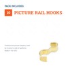 PHS 10 Pack Picture Rail Hooks - Supports up to