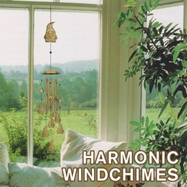 Wind Chimes Outdoor Metal Wind Chimes for Home Lawn Porch Patio Garden Decor for Women Men Mom Grandma Wife Unique Memorial Gift (Gnome)