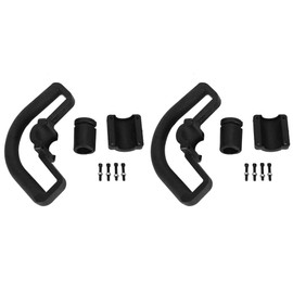 2Pcs Mower Handle, Loop Shaft Weed Cutter Handle Parts for Lawn Mower Chainsaw/String Trimmer/Brush Cutter Trimmer Mower Handle 21mm Blcak