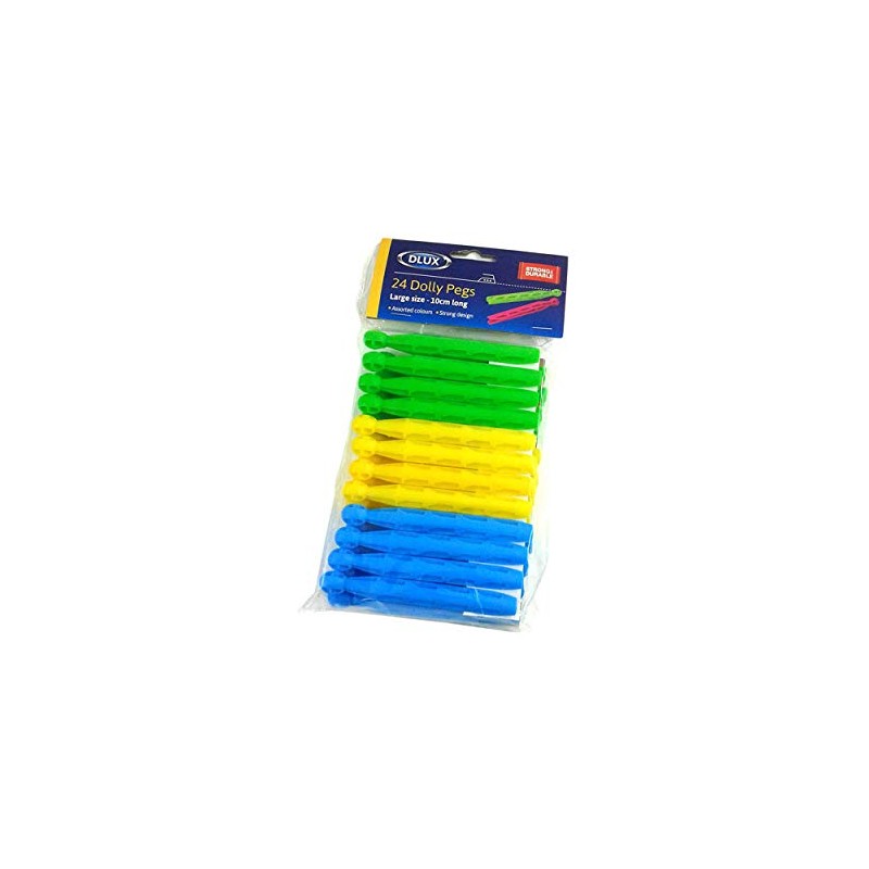 QUALITY PLASTIC CLOTHES DOLLY PEGS - CLOTHS CLIPS WASHING DRYING