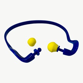 OAKWOOD Ear Protection Bar Ear Plugs with Replacement Plugs 25 dB Work, blue