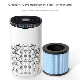 AROEVE JHD03W Air Filter Replacement 4 in 1 Air Filter for Smoke, Pollen, Hair and Odors - Blue