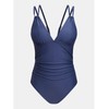 CUPSHE Women's One Piece Swimsuit V Neck Tummy Control Double