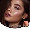 ZDE Women Earrings Threadless Flat Back Star Earrings Titanium Hypoallergenic