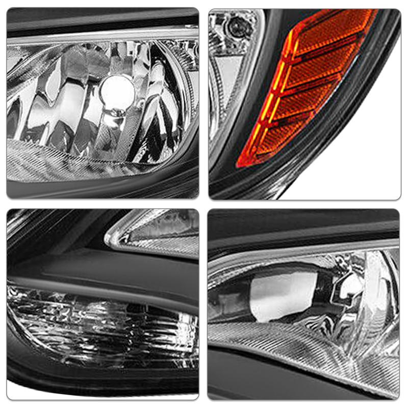 SOCKIR Headlight Assembly Fit for 2012-2014 Ford Focus Headlamp Passenger