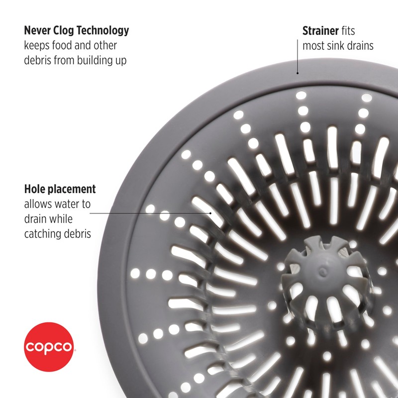 Copco Sink Strainer, Kitchen Sink Drain Strainer, Sink Stopper