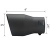 LCGP Adjustable 2.5"-3" Inlet Exhaust Tip 2.5"-3" x 4.5" x