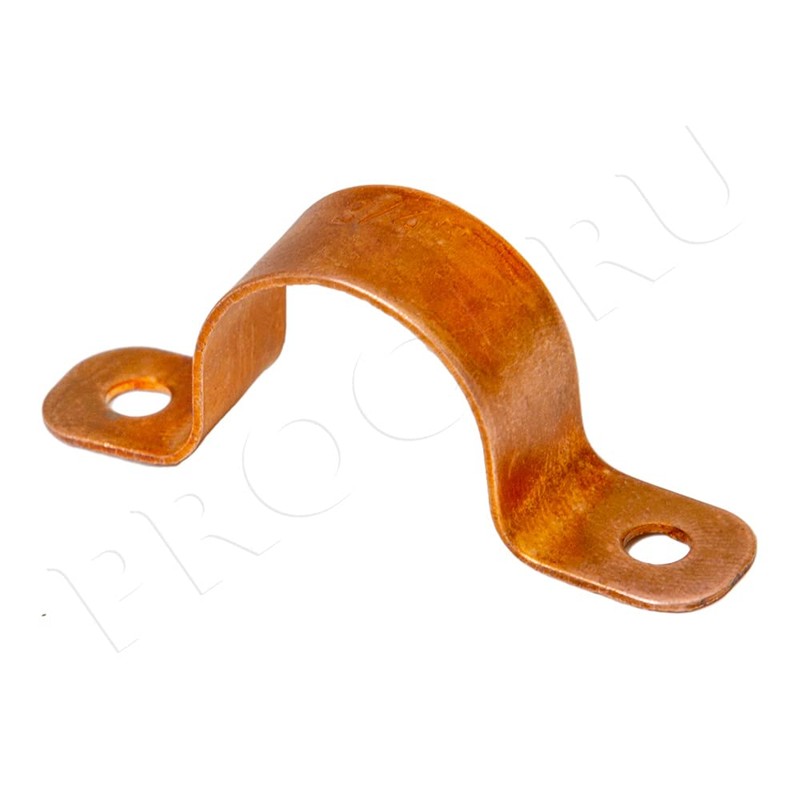 PROCURU 1-1/2 Inch Copper Pipe Strap, Two-Hole Clamp Mount (1-1/2",