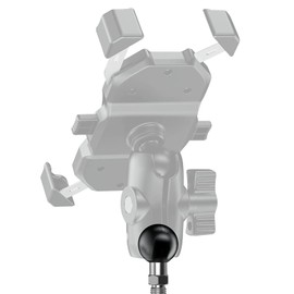 iHYTOON 2 Sets of 1 Inch Ball Adapter with M6×1mm Threaded Post for Action Camera & Camcorder Compatible with RAM Mounts B Size Double Socket Arm Bike Rear View Poles(M6*2)