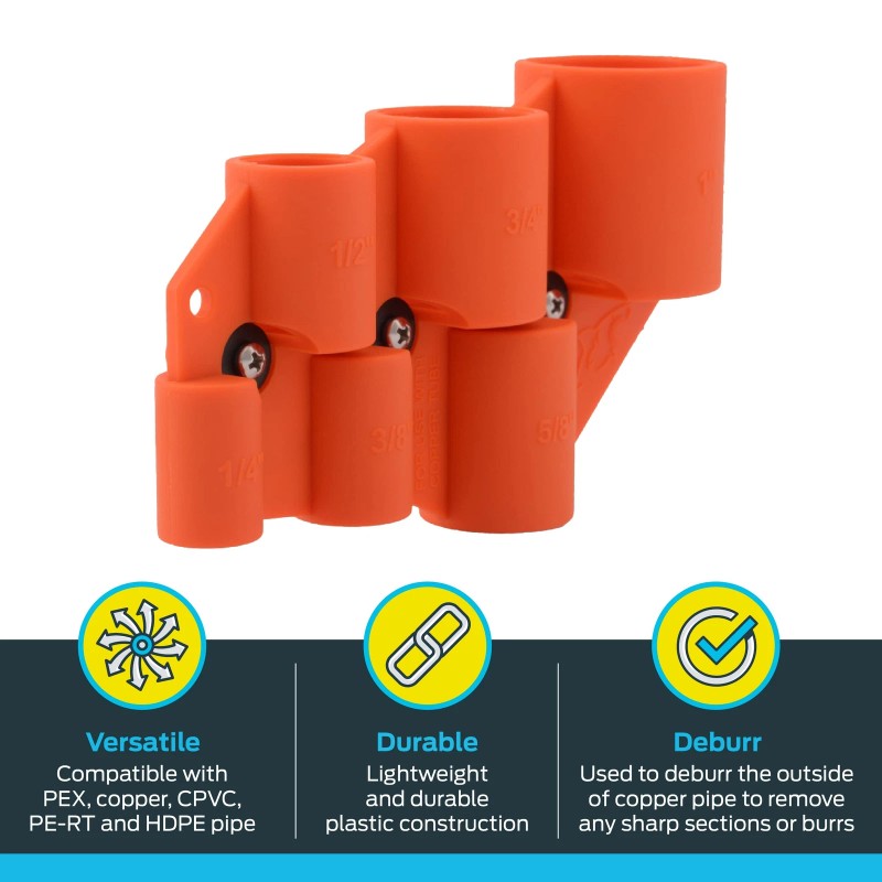 SharkBite 1/4 Inch to 1 Inch Depth Gauge and Pipe