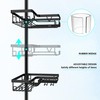 DAOYA Corner Shower Caddy Tension Pole - 4 Tier Stainless