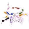 longsheng 20pcs 38mm Replacement Blue Chandelier Icicle Crystal Prisms Octogan