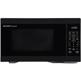 SHARP Countertop Microwave Oven with Removable 12.4" Carousel Turntable, 1000 Watt, 1.1 Cubic Feet, Black