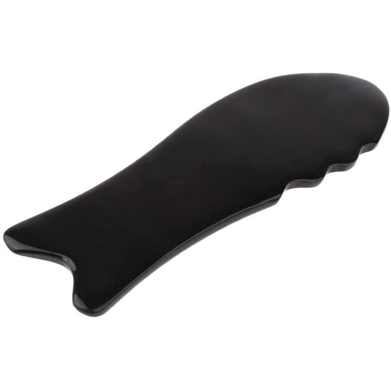 POFET 2 Pieces Manual Fish Shaped Gua Sha Board Full