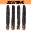 LOCSBYHAND 24 Inch Long Pre-looped/twisted Passion Twist Crochet Hair 4