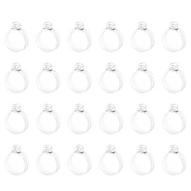 Ruwado 25 Pcs Fillable Ornaments Balls 2 CM Clear Small Cute Hanging Balls for Christmas Tree Micro Landscape Wedding Birthday Crafting Gift Decoration (2 cm)