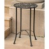 International Caravan Mandalay 16-inch Patio Side Table - Hammered Verdi