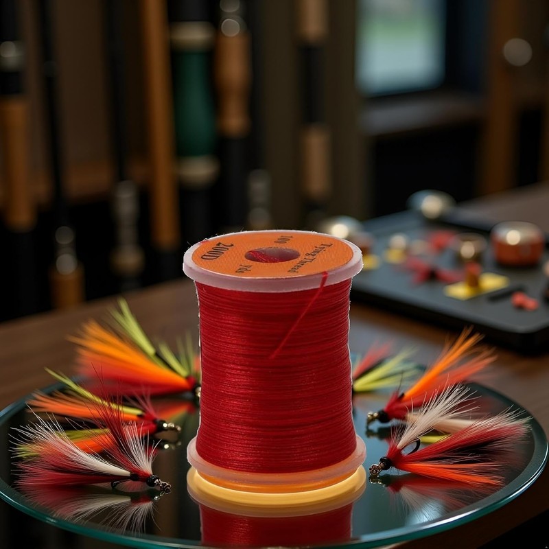 Red 100Yard 200D UV Big Fly Thread Premium Strong Durable